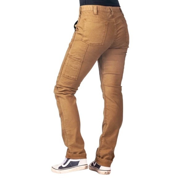 NWT Dovetail Workwear Maven X Saddle Brown Canvas Working Pants Womens Size 16 - Picture 3 of 8